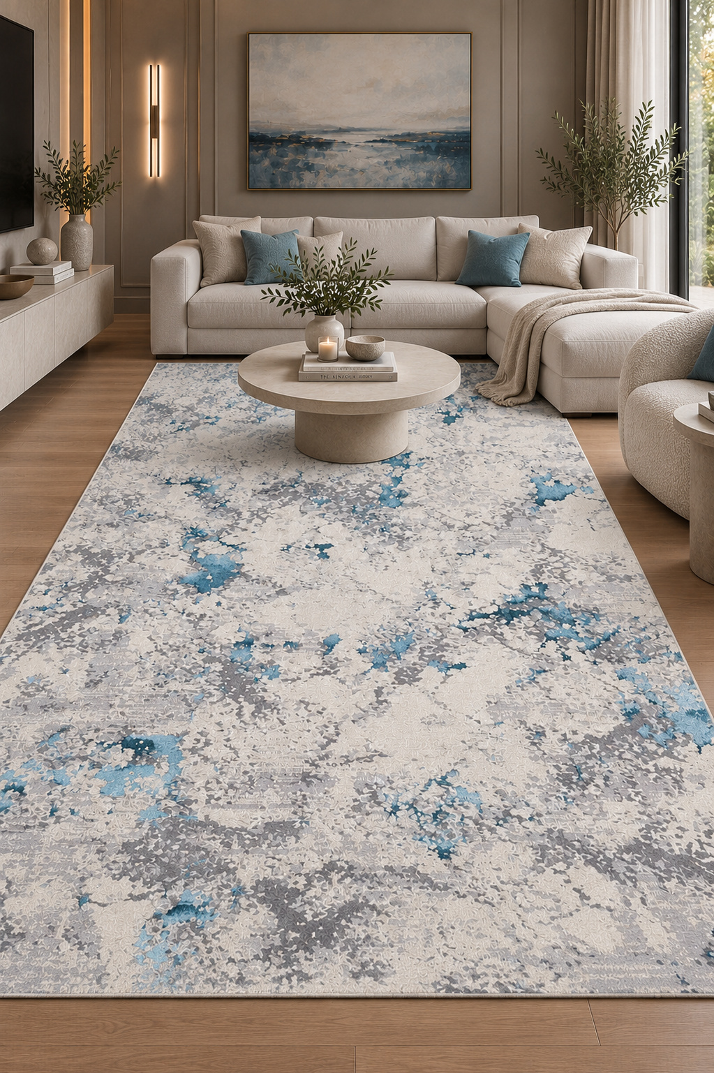 Covor Sena 8004A Blue Blue