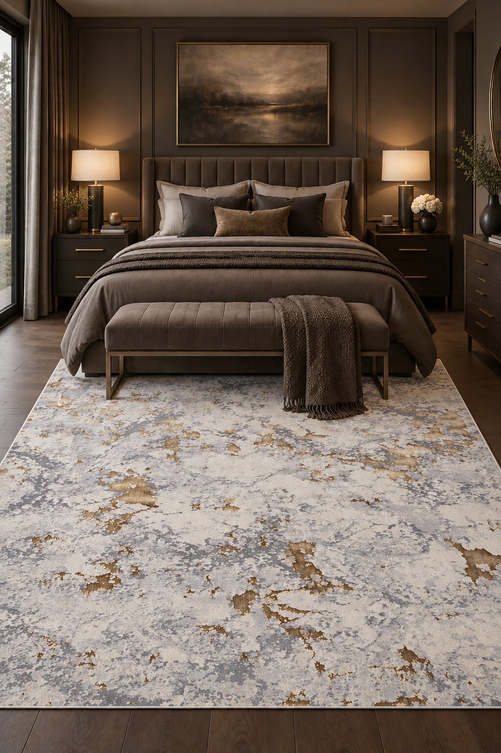 Covor Sena 8004A Gold Poly
