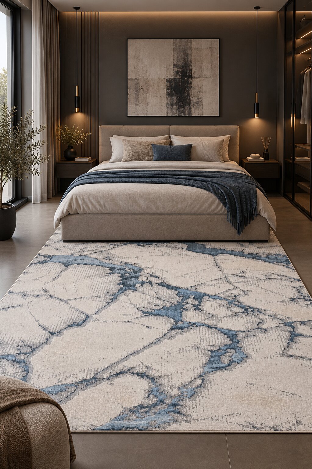 Covor Sena 9180A Blue Blue
