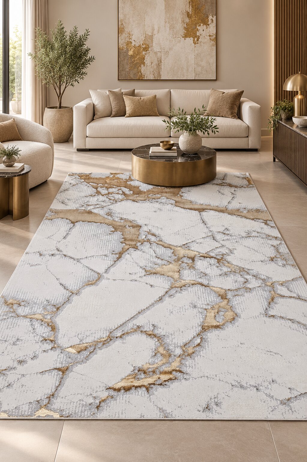 Covor Sena 9180A Gold Poly