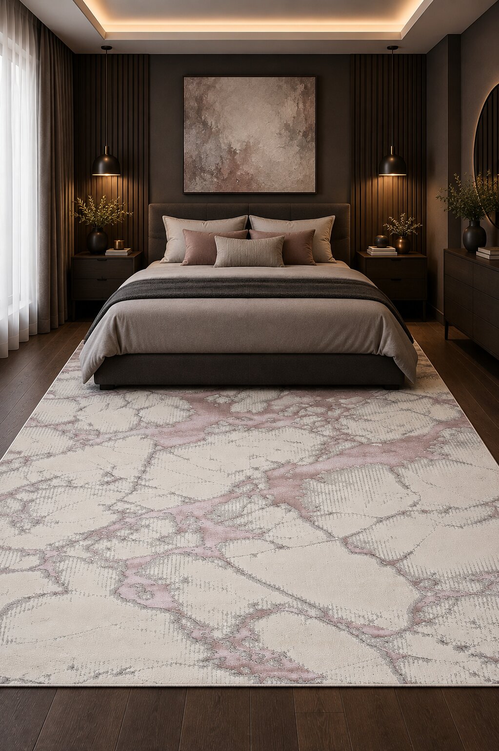 Covor Sena 9180A Pink Pink