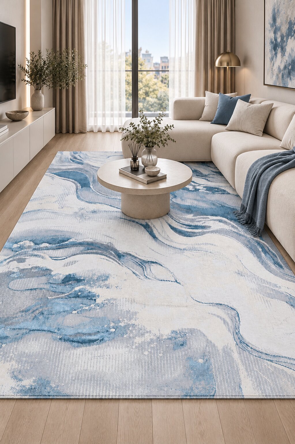 Covor Sena 8717A Blue Blue
