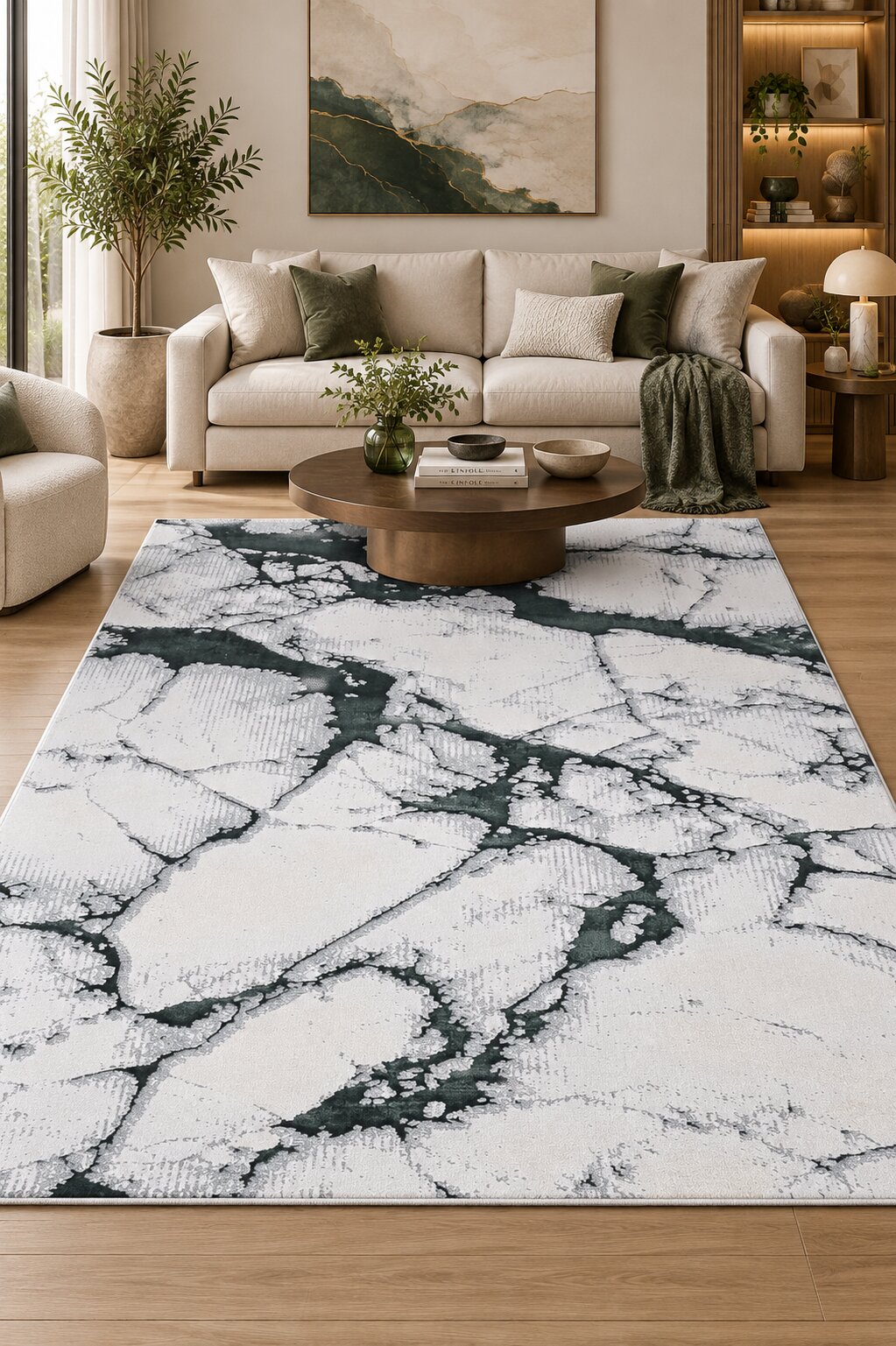 Covor verde Sena 9180A