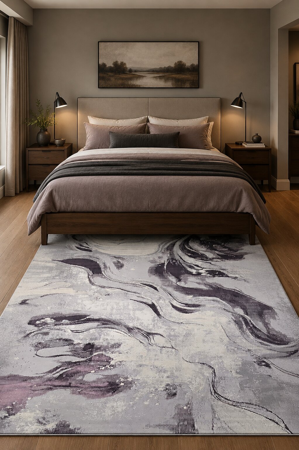 Covor lila Sena 8717M