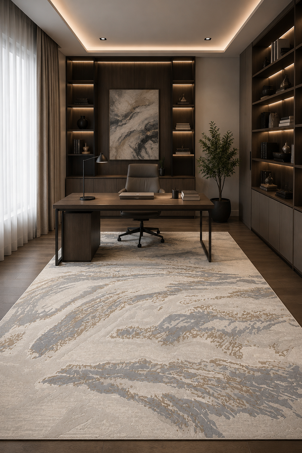 Covor ICON 9053A Beige Covor Living Dormitor