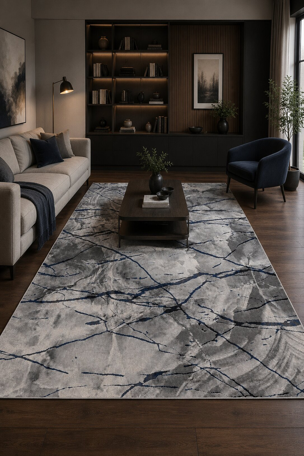 Covor Lisboa – Model 02780A, Grey Antracit